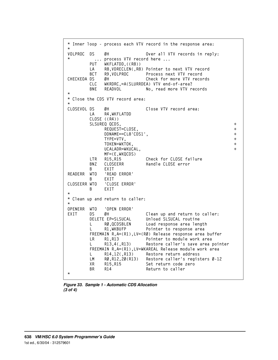 StorageTek manual 638VM/HSC 6.0 System Programmer’s Guide 
