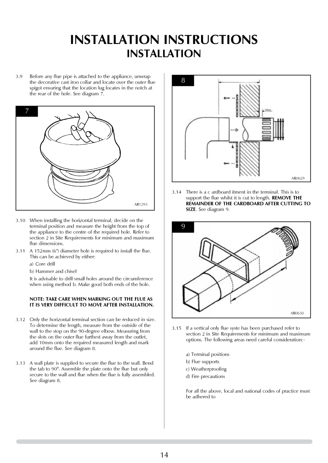 Stovax P8627 MA, P8627 BS manual AR1293 