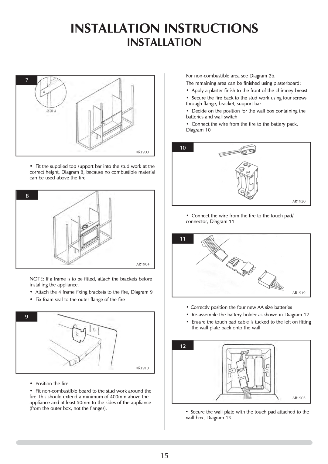 Stovax P8701CFCHEC, P8700CFCHEC manual Installation Instructions, Fix foam seal to the outer flange of the fire 
