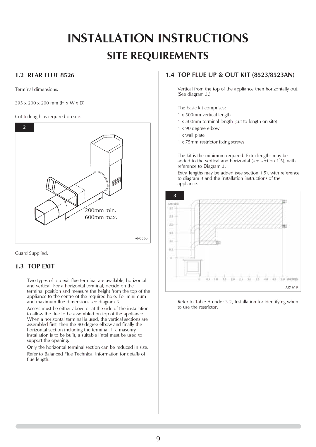 Stovax Ceramica Manhattan Wood Stove manual TOP Exit, Guard Supplied 