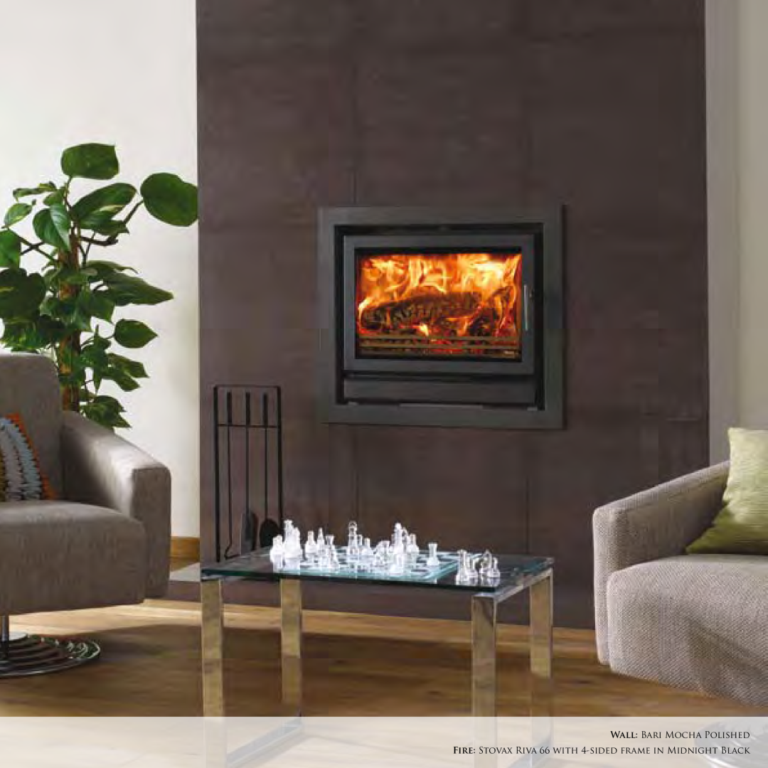 Stovax Exclusive Fireplace manual Wall Bari Mocha Polished 