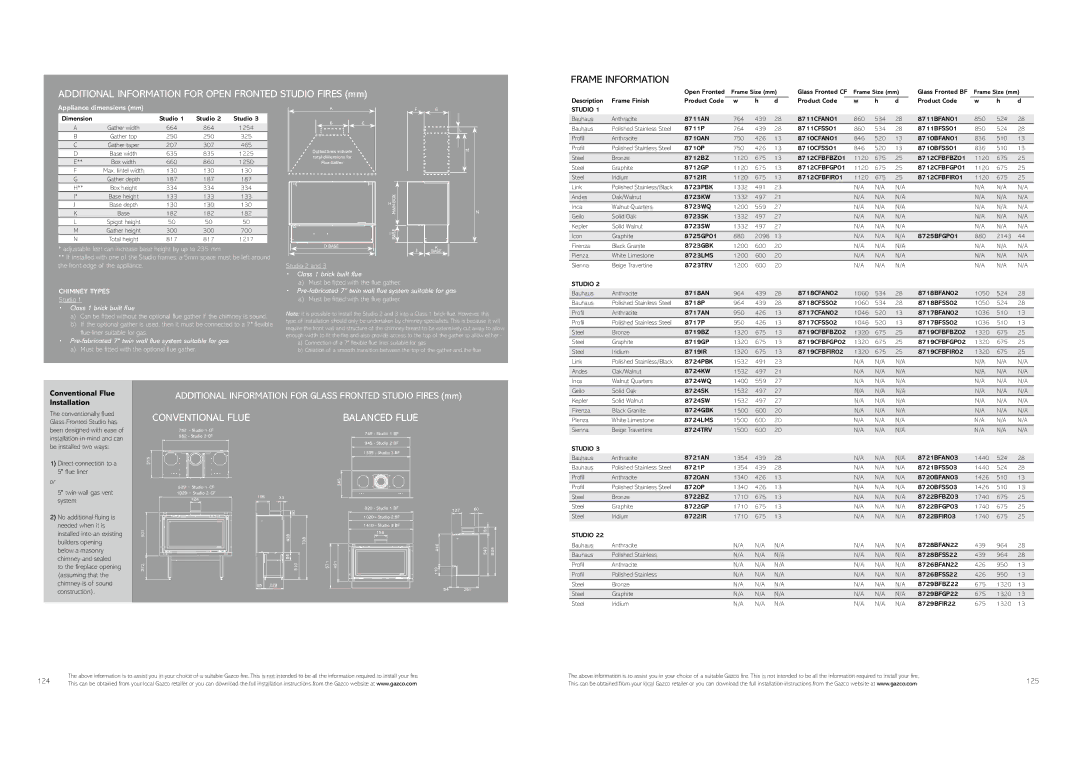 Stovax Gas and Electric Fires Adjustable feet can increase base height by up to 235 mm, Must be ﬁtted with the ﬂue gather 