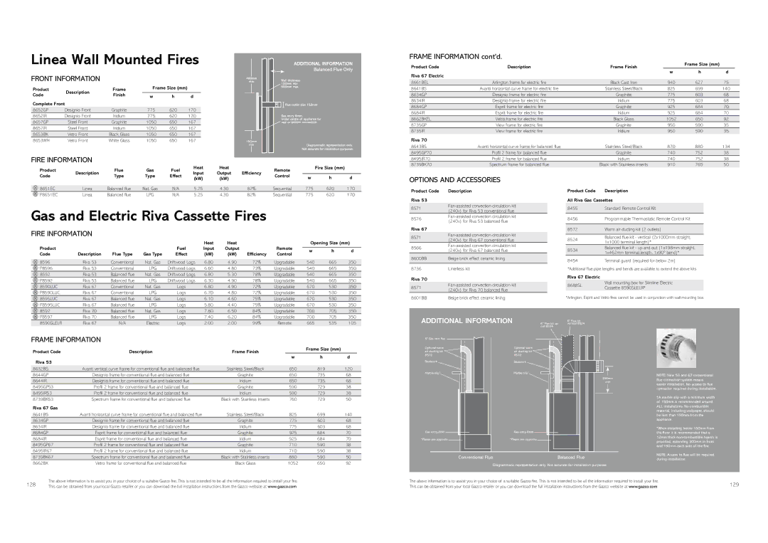 Stovax Gas and Electric Fires 8652GP, 775, 8652IR, 8657GP, 8657IR, 8653BK, 8653WH, 8661BEL, 627 8641BS, 699, 8634GP, 590 