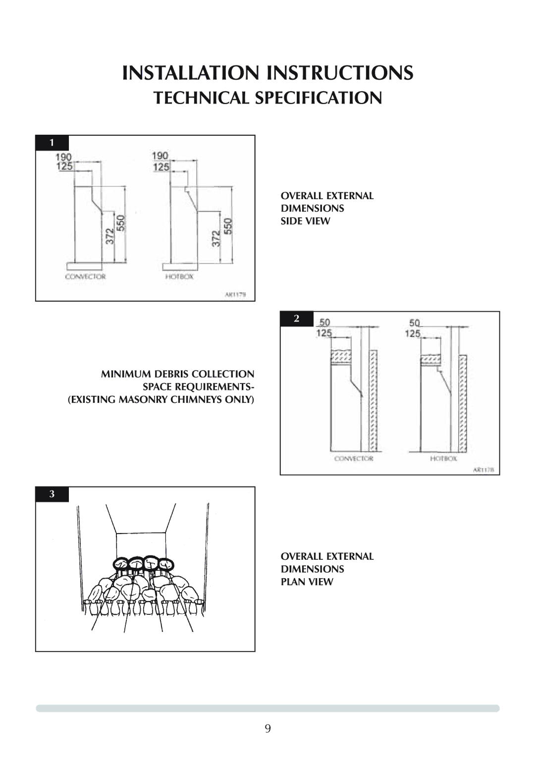 Stovax Logic Hotbox & Convector Fire manual Installation Instructions 