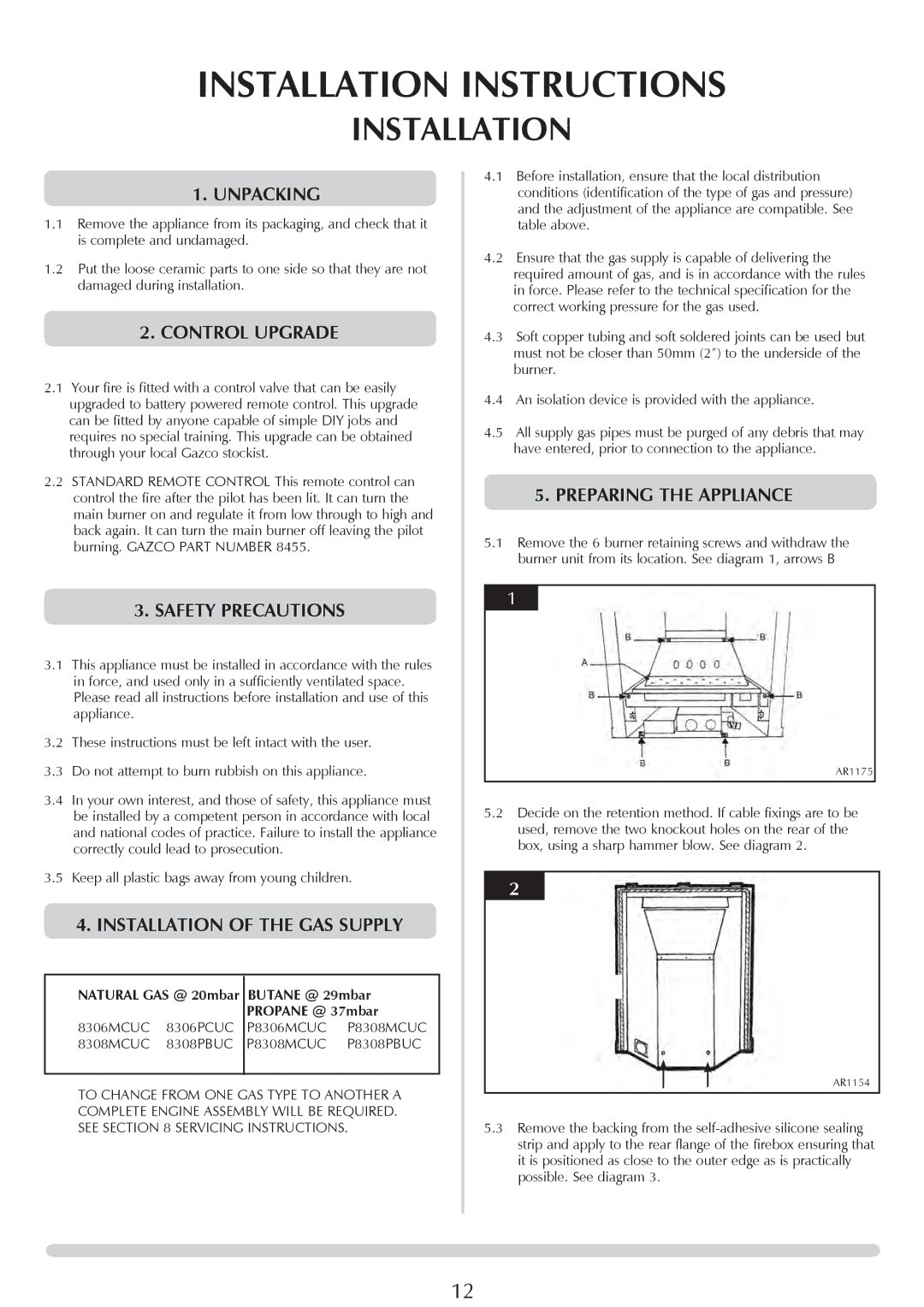 Stovax PR0696 manual Installation 