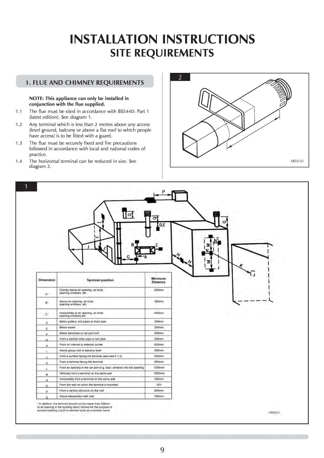 Stovax PR0731 manual Site Requirements, Installation Instructions, Flue and Chimney Requirements 