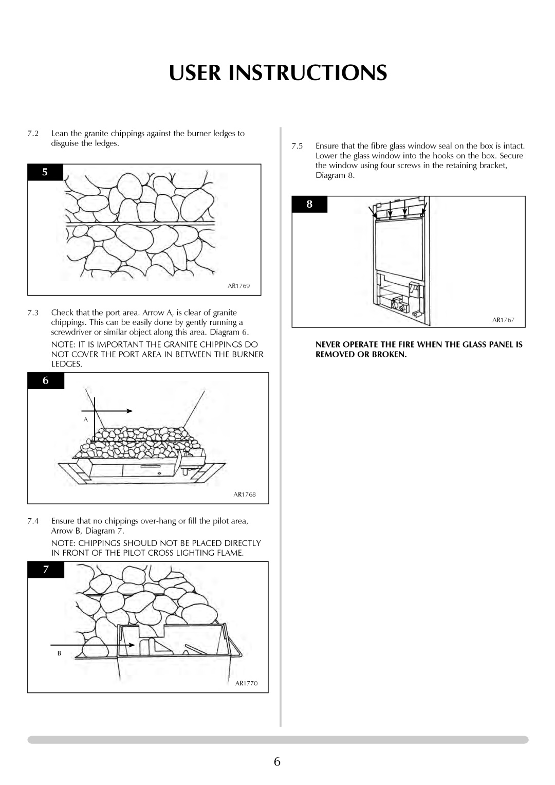 Stovax PR0741 manual AR1769 