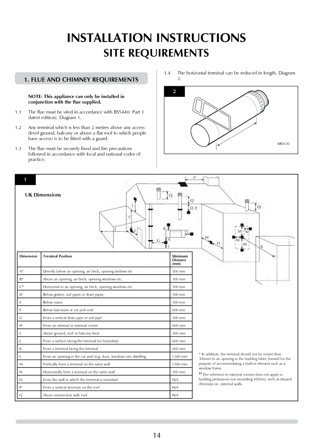 Stovax PR0776 manual Site Requirements, Flue and Chimney Requirements 