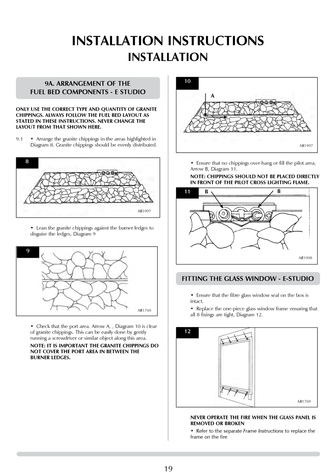 Stovax PR0776 manual 9A. ARRANGeMENT, 125 