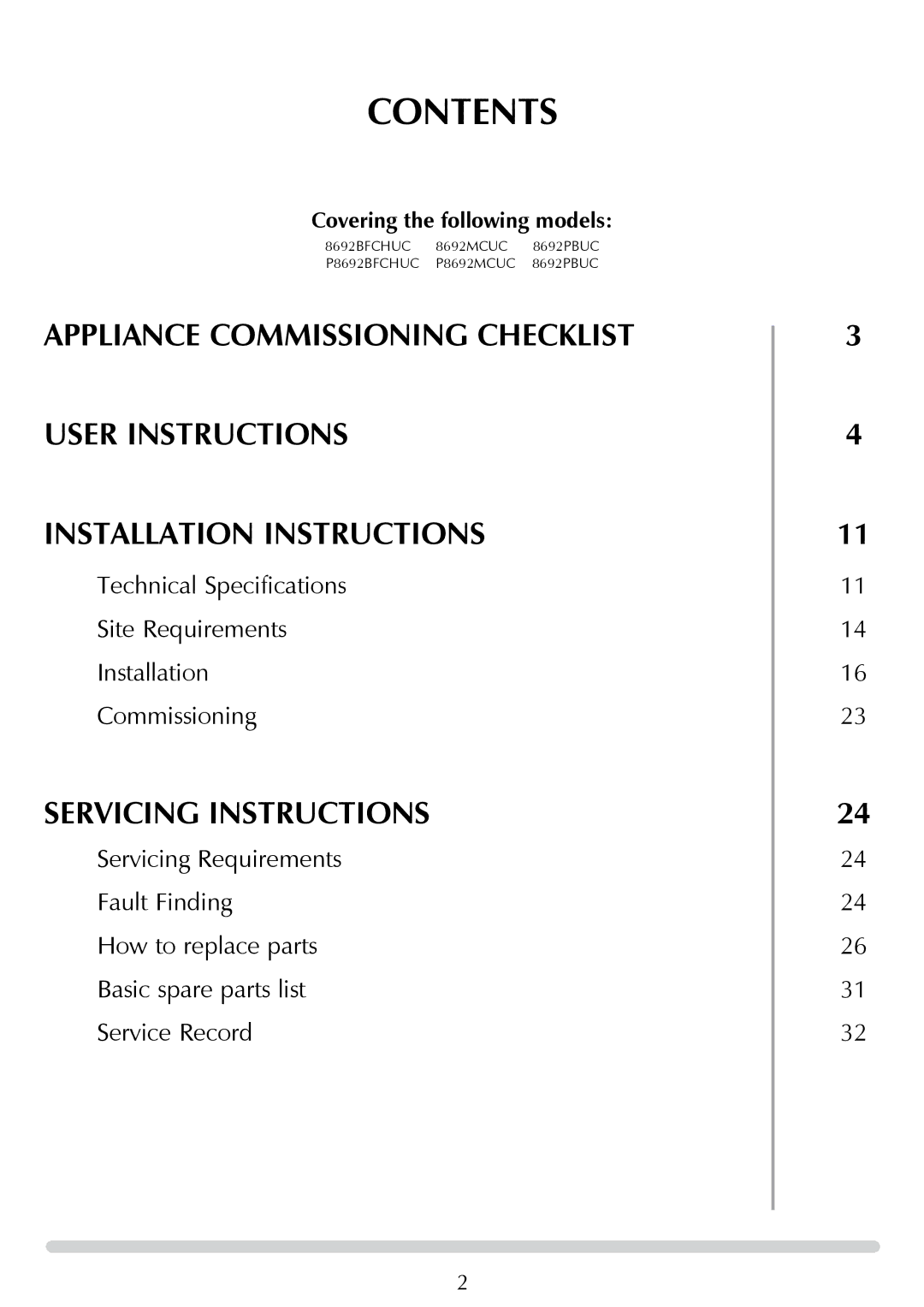 Stovax PR0776 manual Contents 