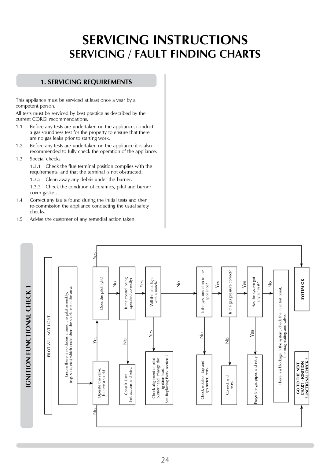 Stovax PR0776 manual Servicing Instructions, Servicing Requirements 