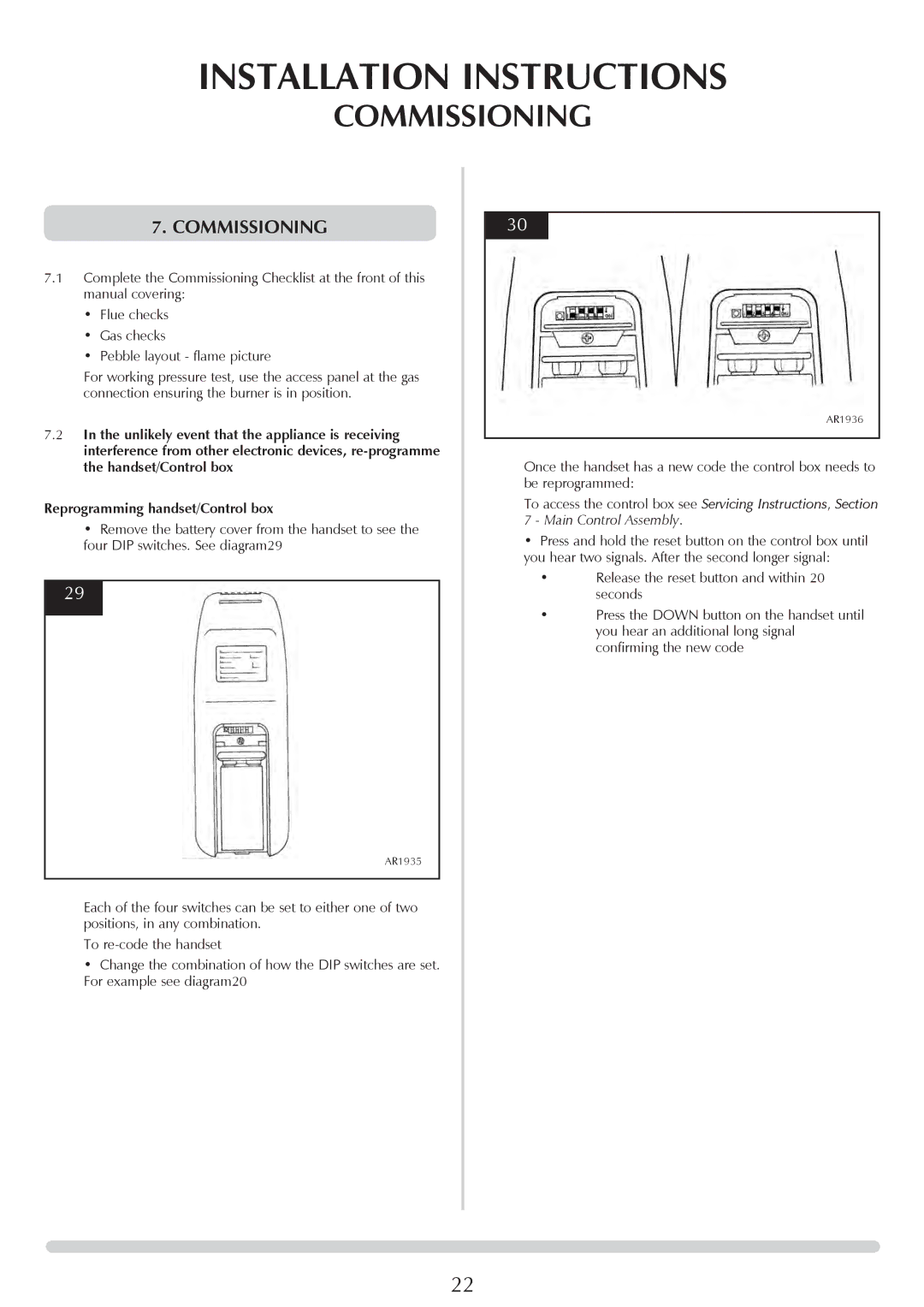 Stovax PR0919 manual Commissioning 