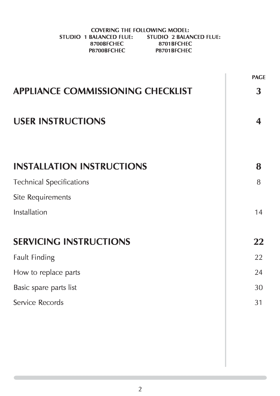 Stovax PR0919 instaLlation Instructions, Servicing Instructions, Covering The Following Model, Studio 1 Balanced flue 