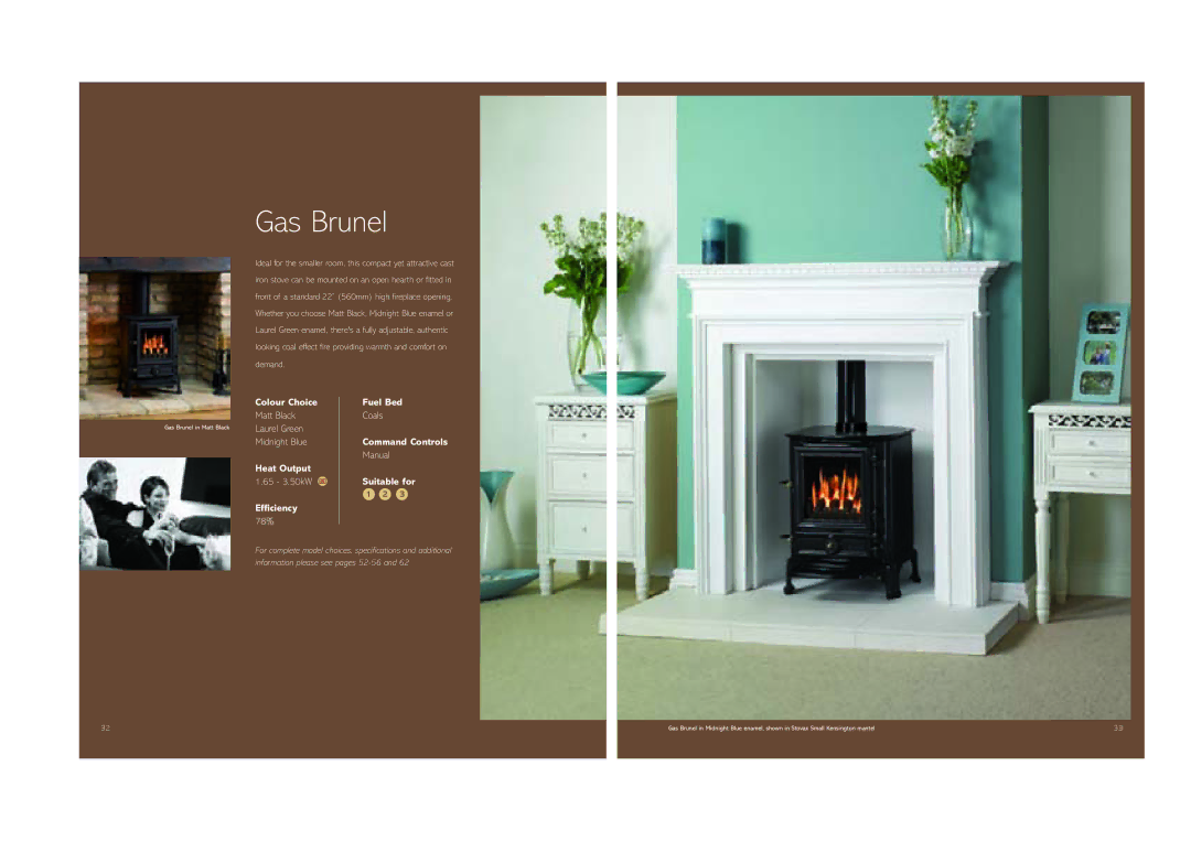 Stovax (STO0708) brochure Gas Brunel, Colour Choice 