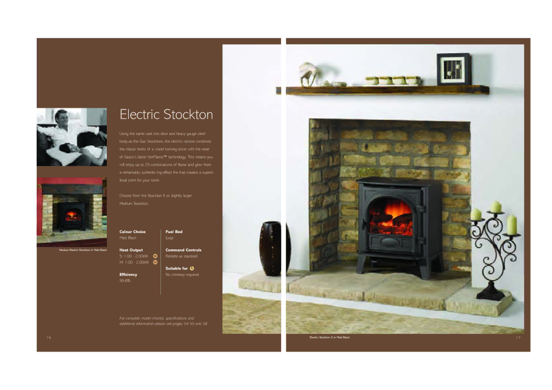 Stovax (STO0708) brochure Electric Stockton 