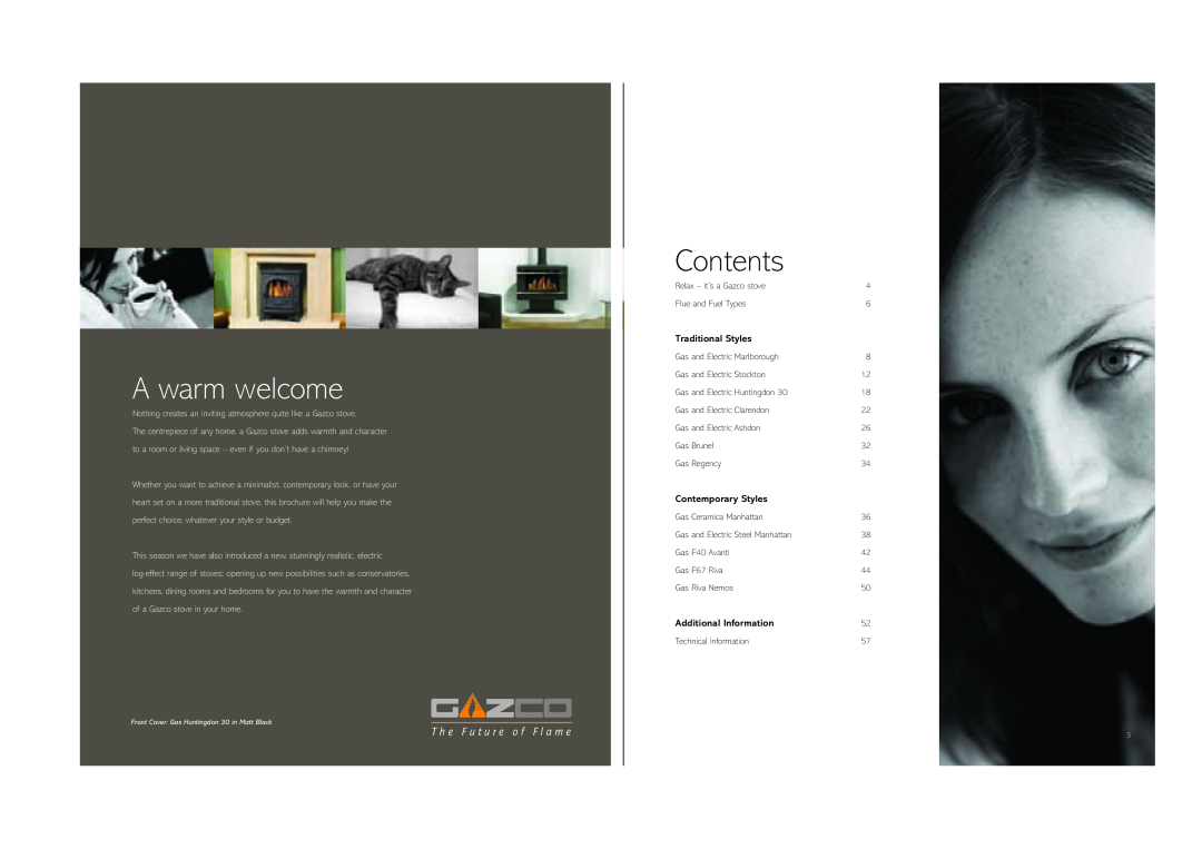 Stovax (STO0708) brochure A warm welcome, Contents, T h e F u t u r e o f F l a m e 