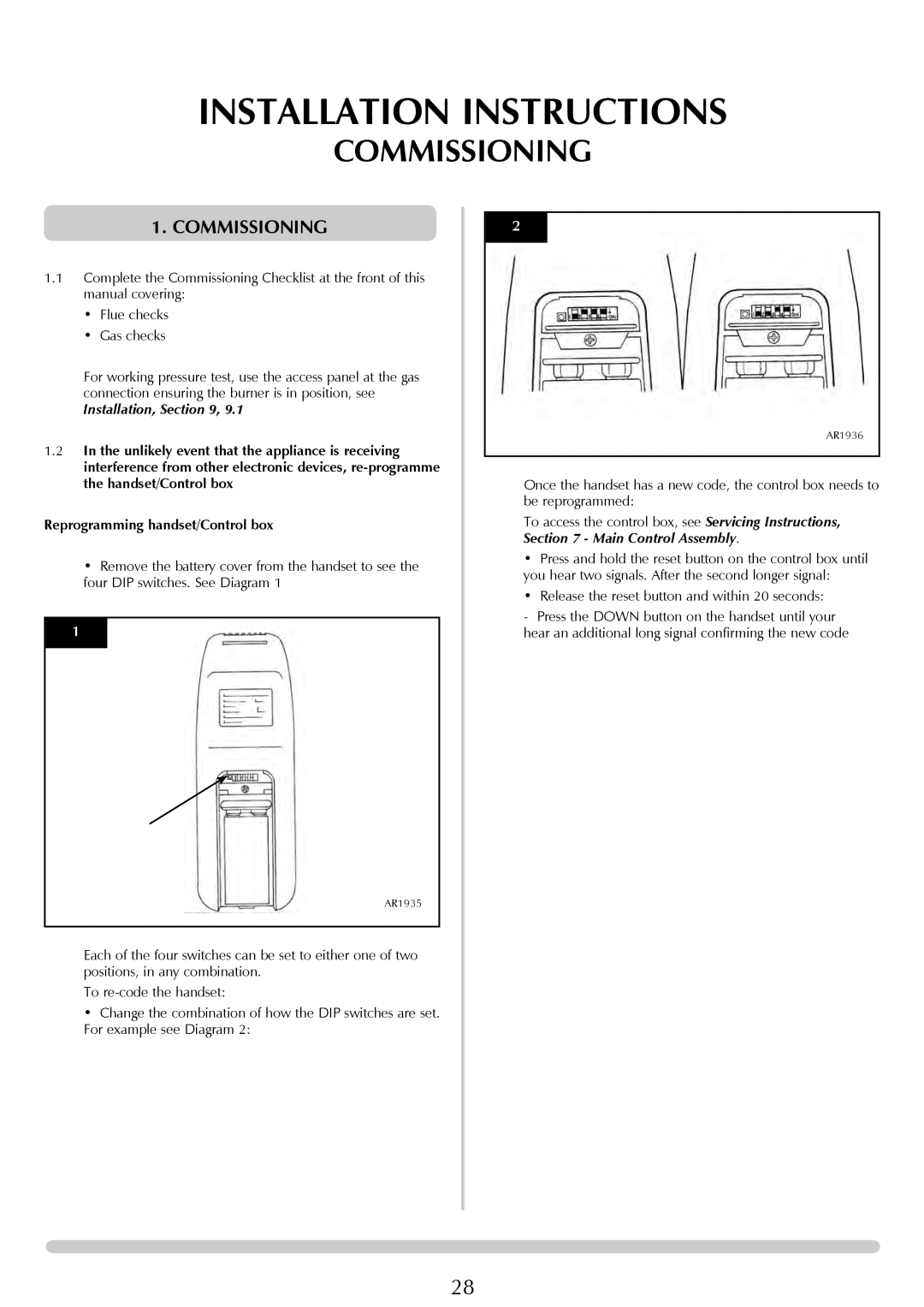 Stovax Studio 22 manual Commissioning 