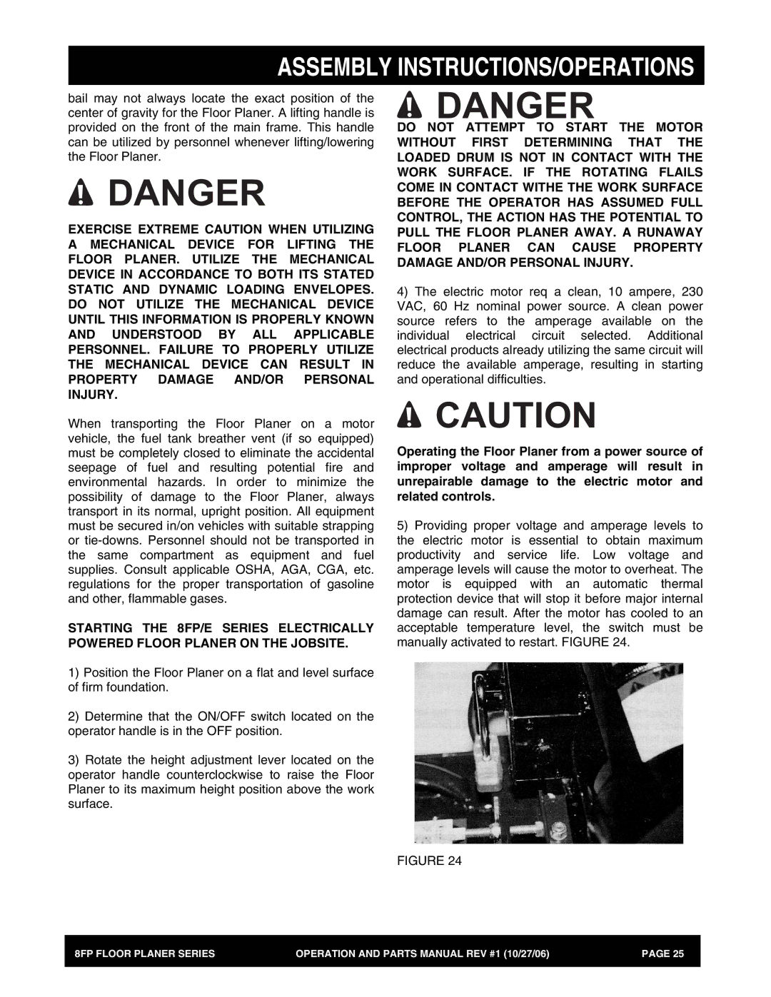 Stow 8FP manual Assembly INSTRUCTIONS/OPERATIONS 