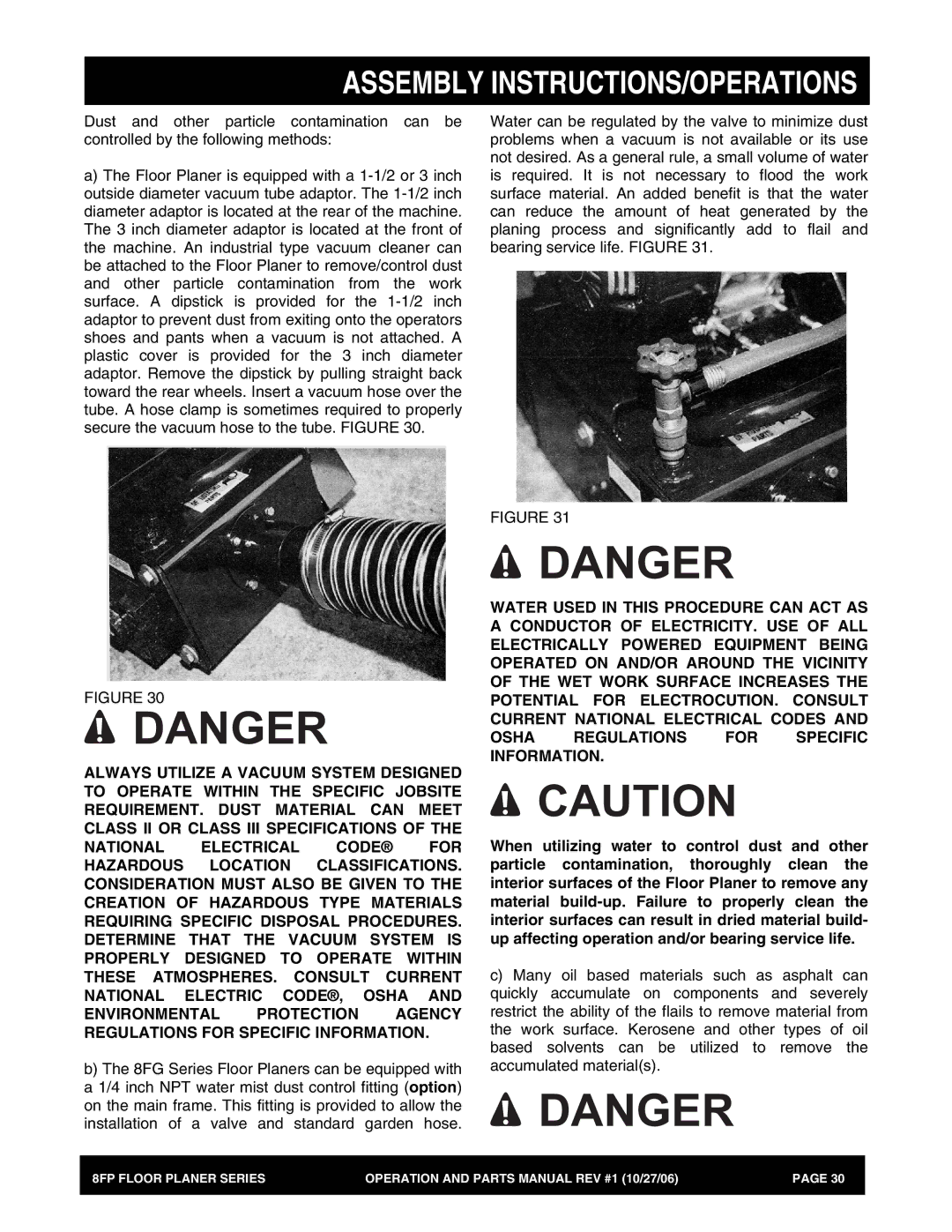 Stow 8FP manual Assembly INSTRUCTIONS/OPERATIONS 