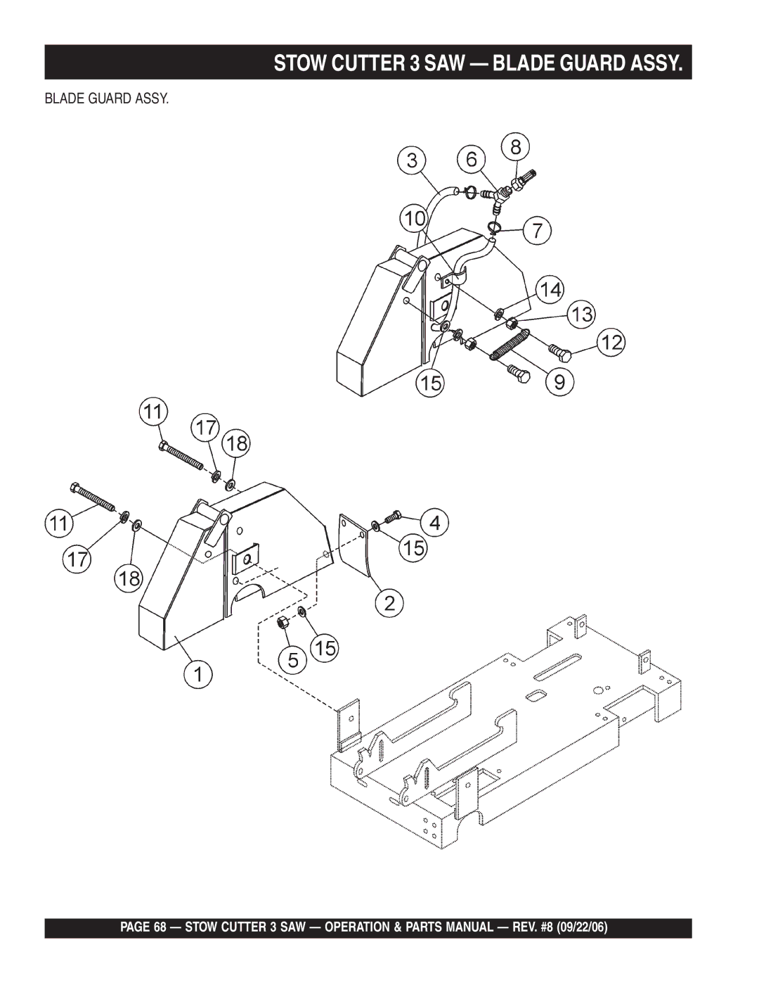 Stow CS820H20, CC813H20, CS813H20 manual Blade Guard Assy 