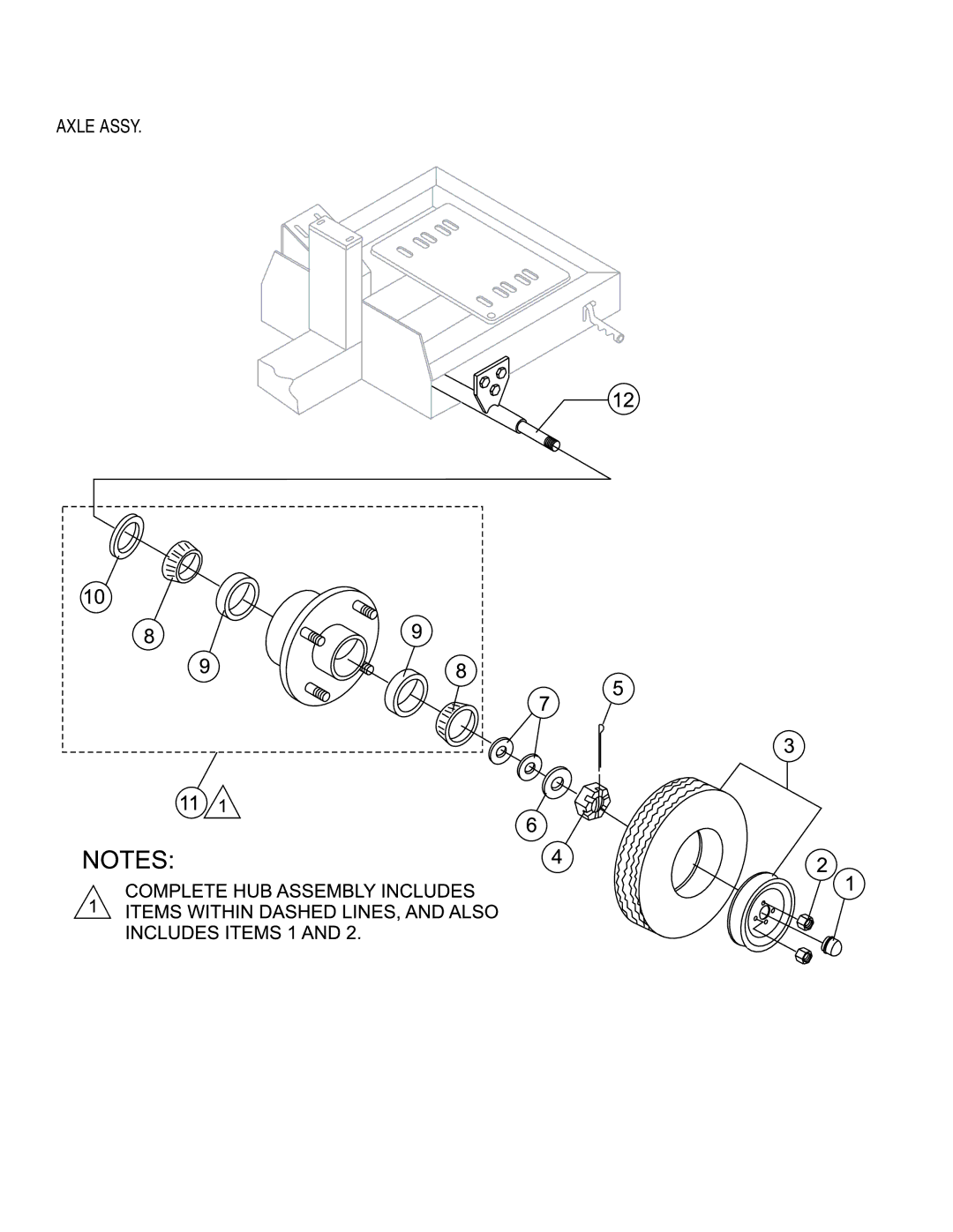 Stow MS-93 manual Axle Assy 