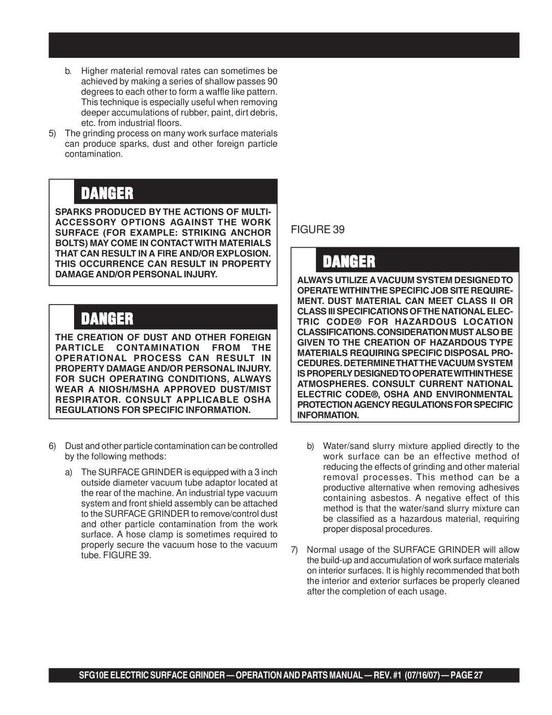 Stow SFG10E manual 