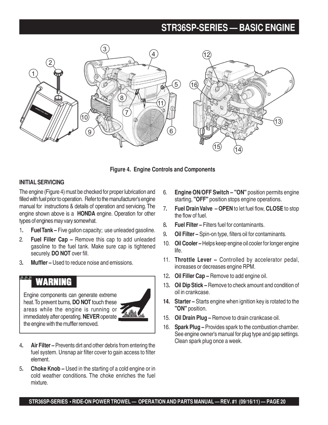 Stow manual STR36SP-SERIES Basic Engine, Element, Mixture, Flow of fuel, Fuel Filter Filters fuel for contaminants 