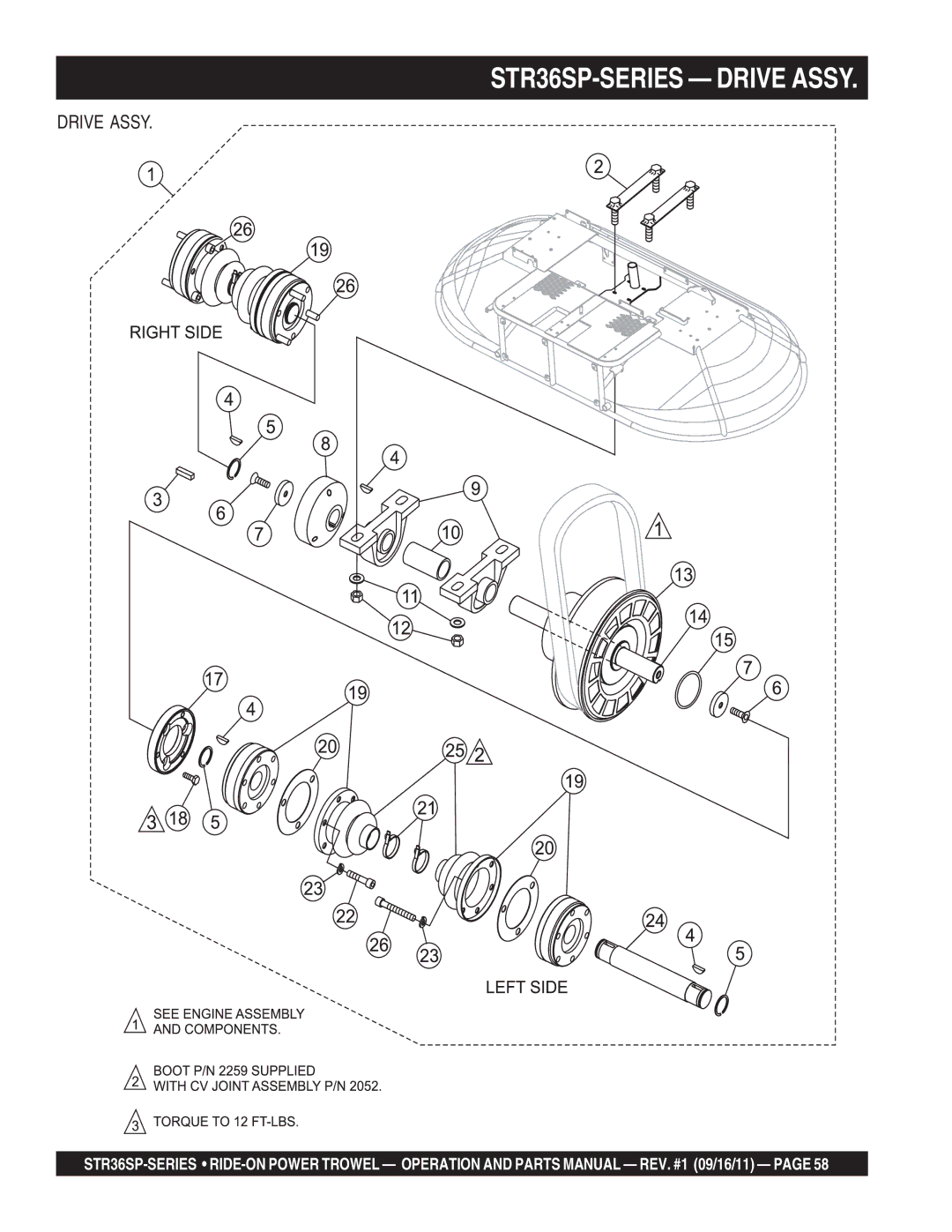 Stow manual STR36SP-SERIES Drive Assy 