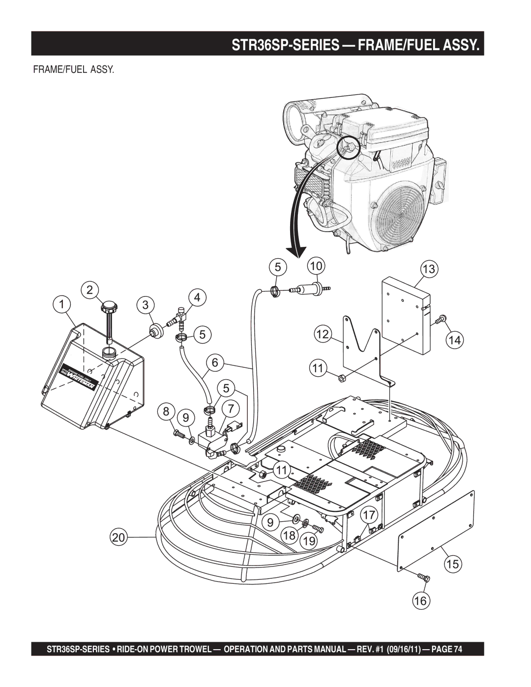 Stow manual STR36SP-SERIES FRAME/FUEL Assy 