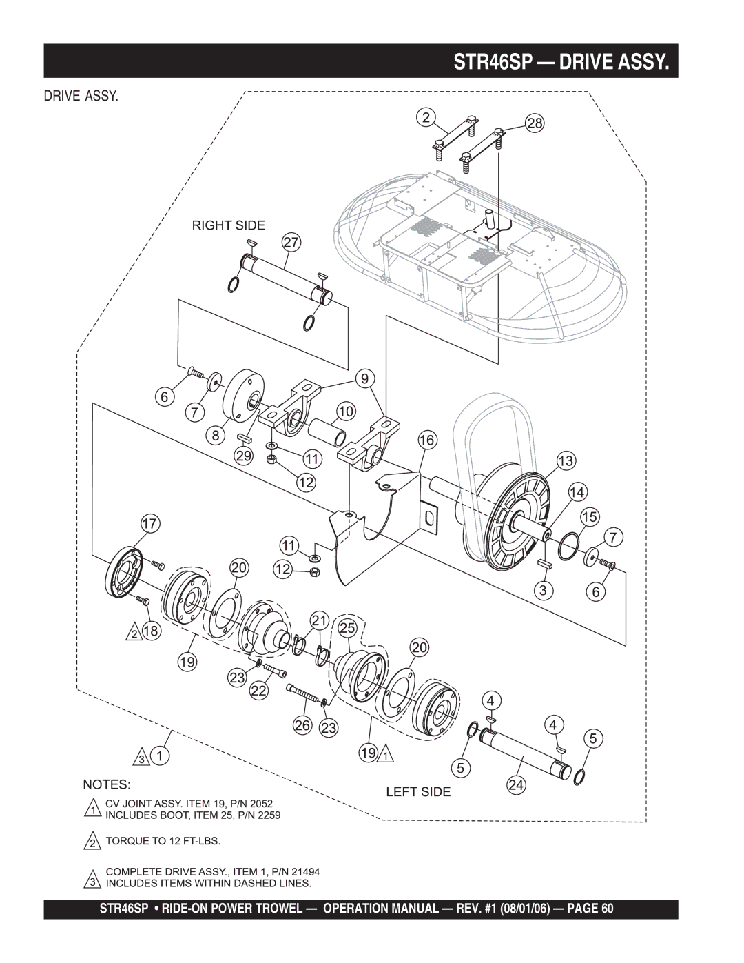 Stow manual STR46SP Drive Assy 