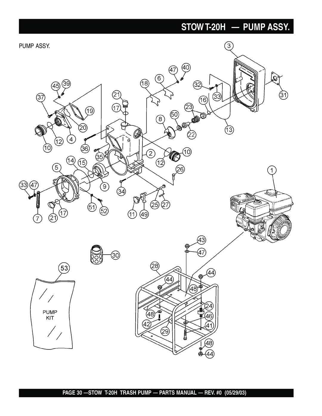 Stow manual Stow T-20H Pump Assy 