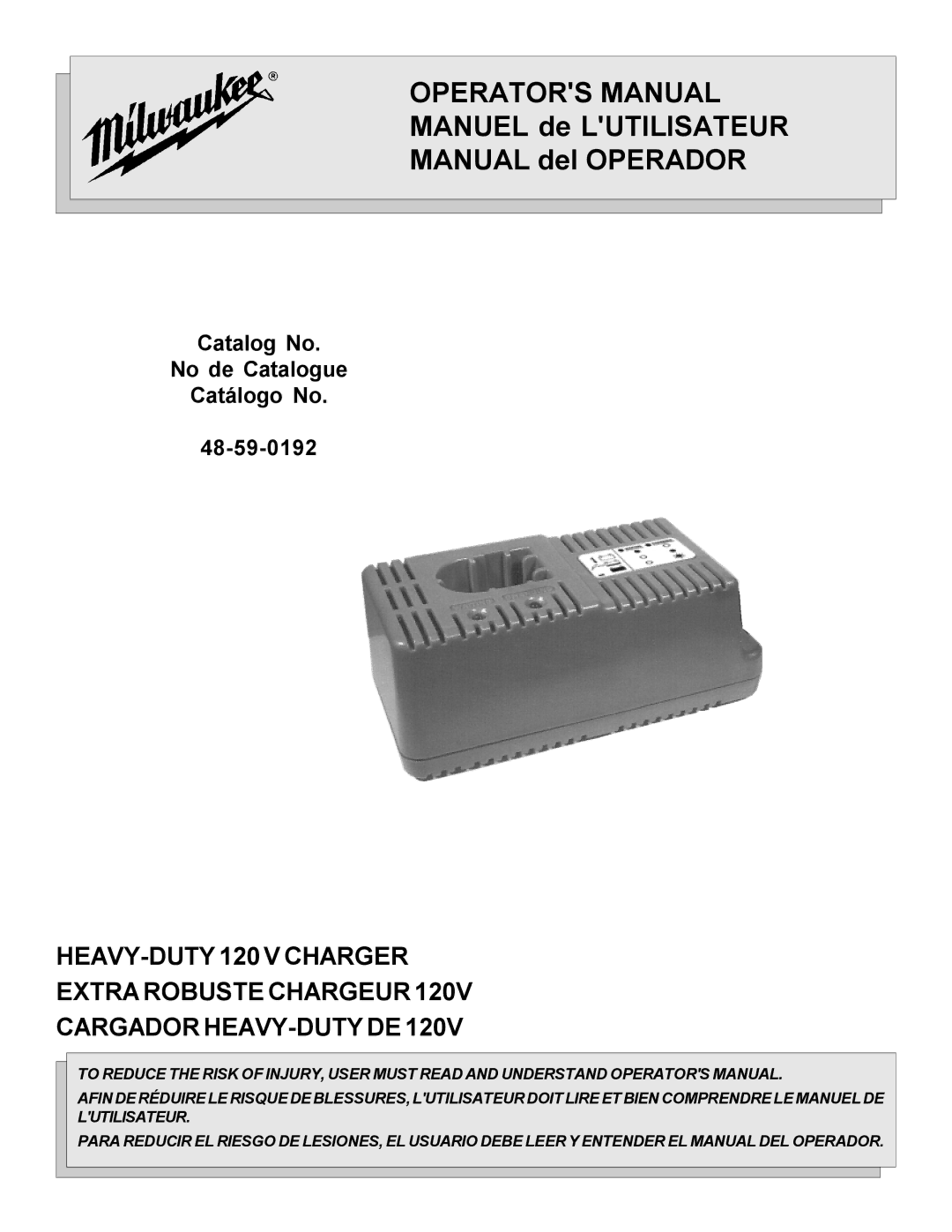 StreamLight 48-59-0192 manual Operators Manual, Manuel de Lutilisateur Manual del Operador 