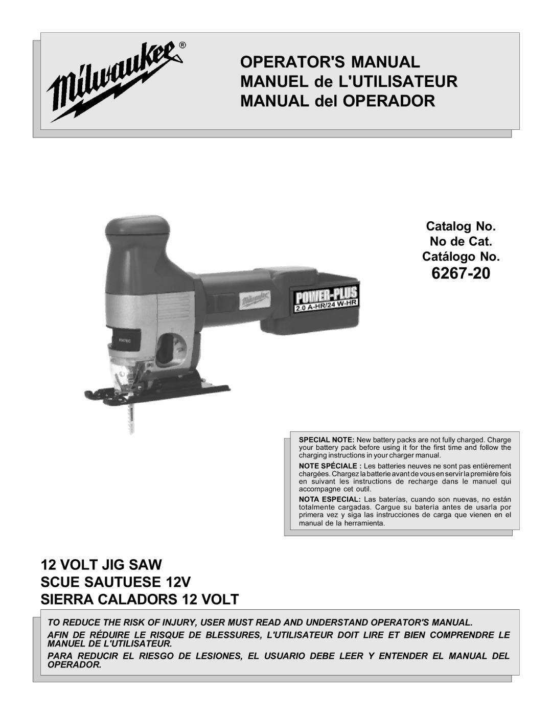 StreamLight 6267-20 manual Operators Manual Manuel de Lutilisateur Manual del Operador 