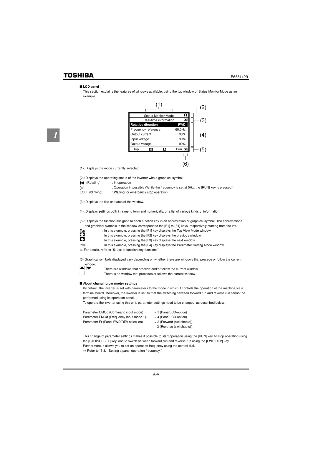 StreamLight VF-PS1 instruction manual Fwd, About changing parameter settings 