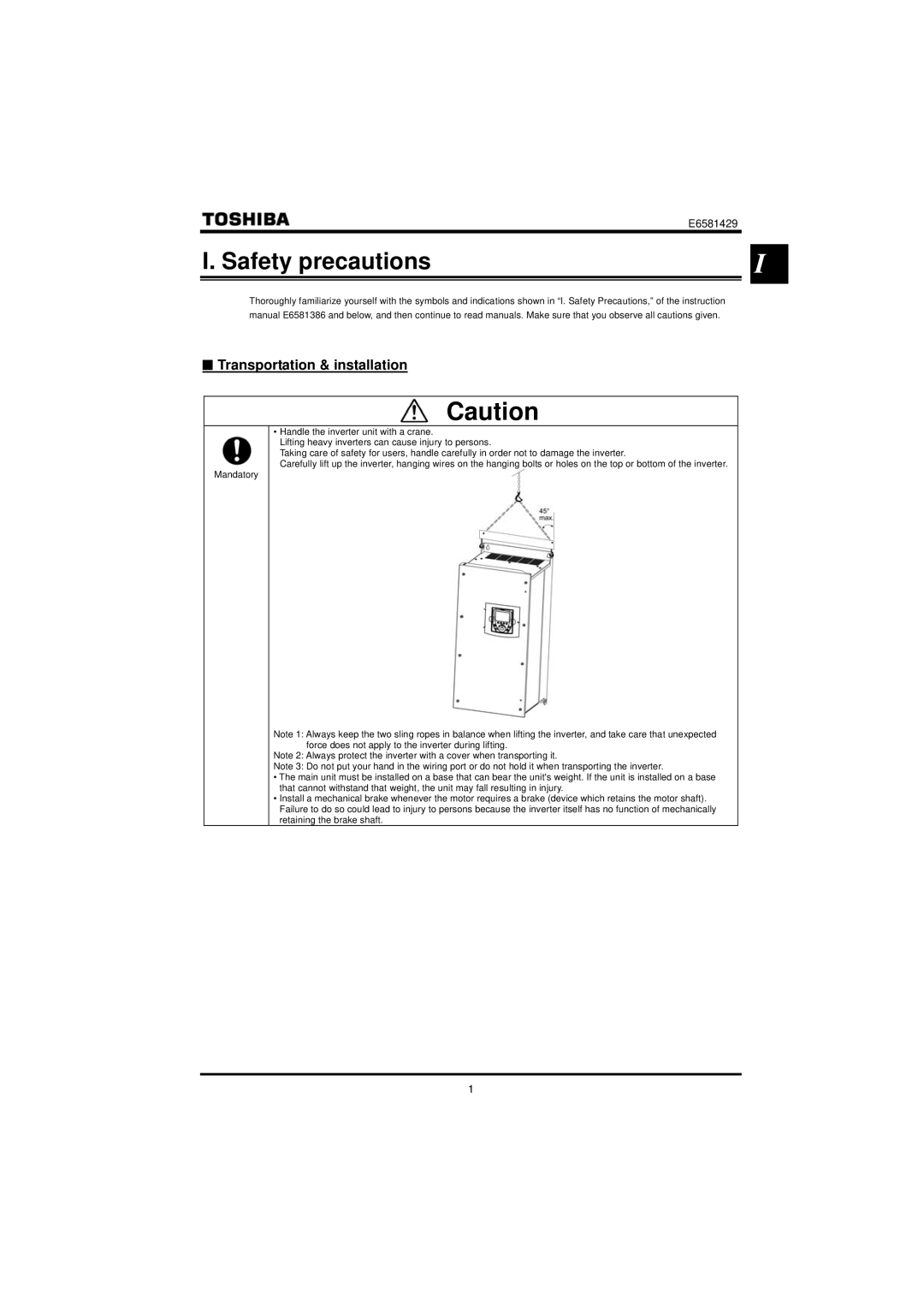 StreamLight VF-PS1 instruction manual Safety precautions, Transportation & installation 