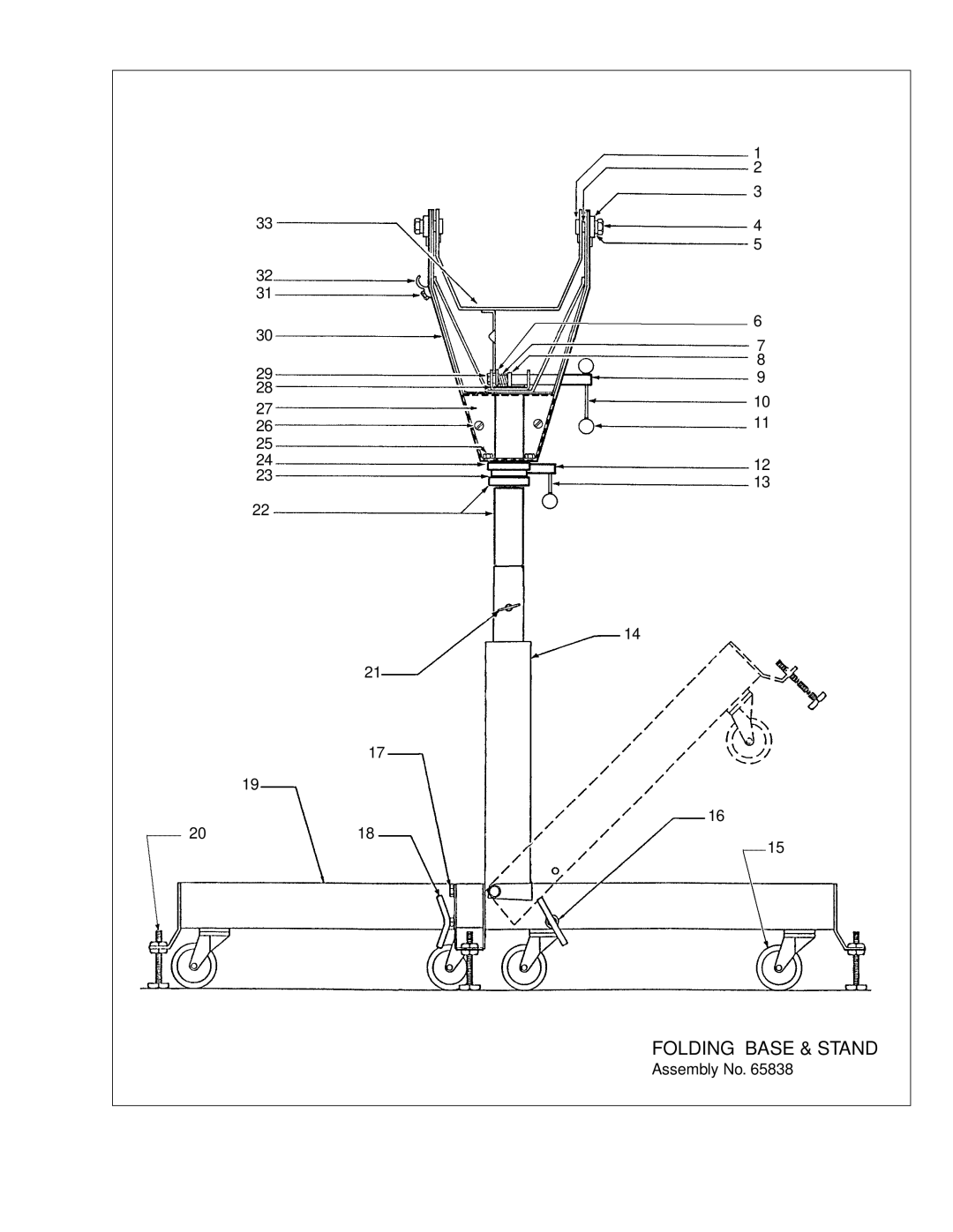 Strong Enterprises 48057 manual Folding Base & Stand 