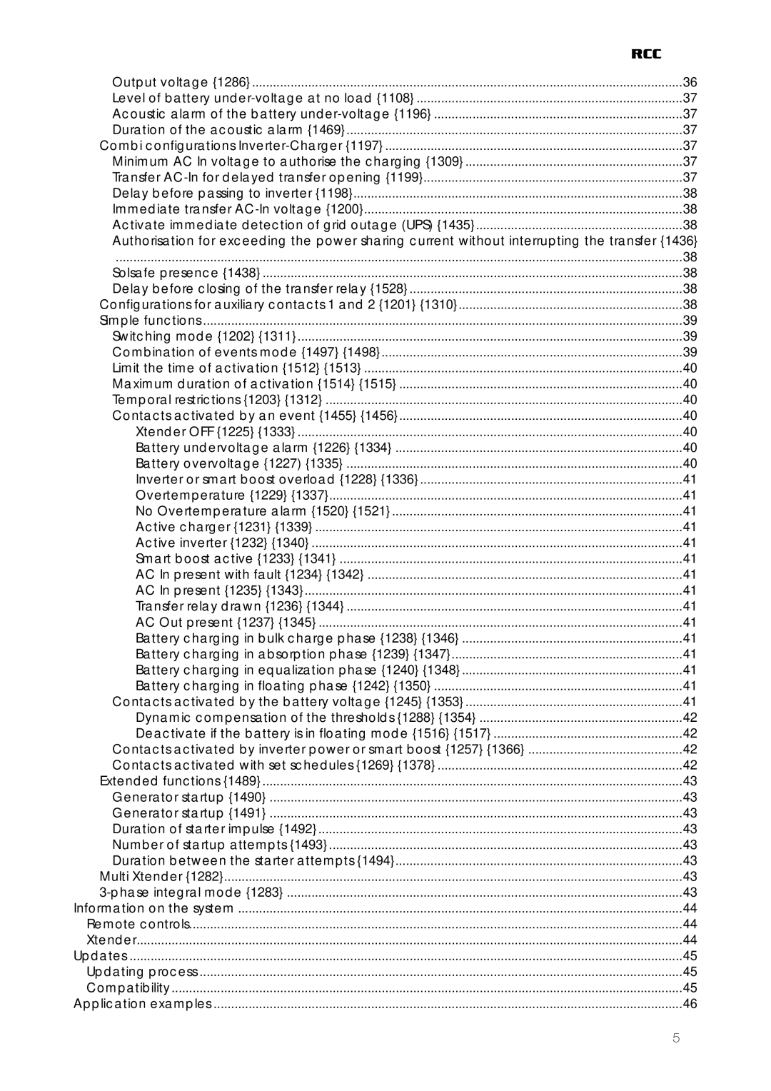 Studer Innotec RCC-02, RCC-03 user manual Rcc 