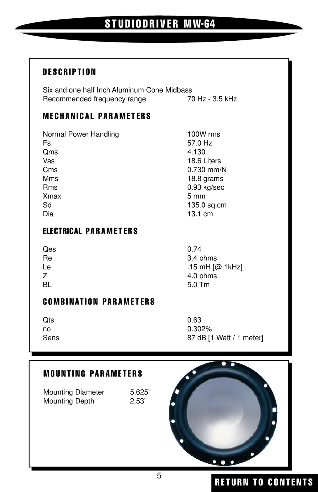 Studio RTA Component Speaker warranty U D I O D R I V E R M W-64 