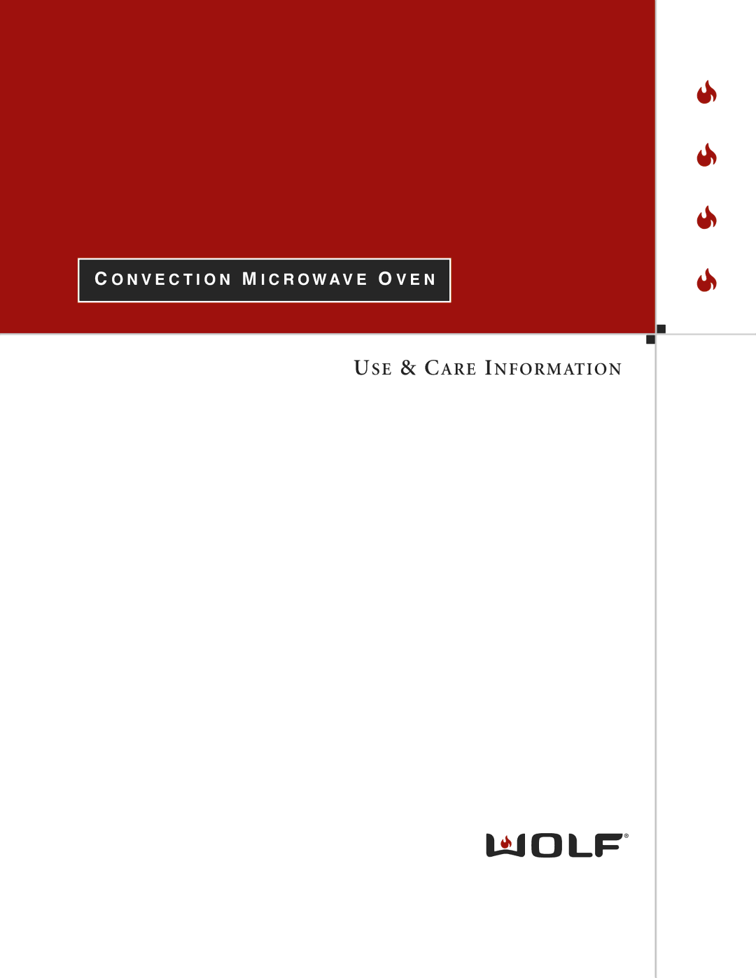 Sub-Zero Convection Microwave Oven manual USE & Care Information 