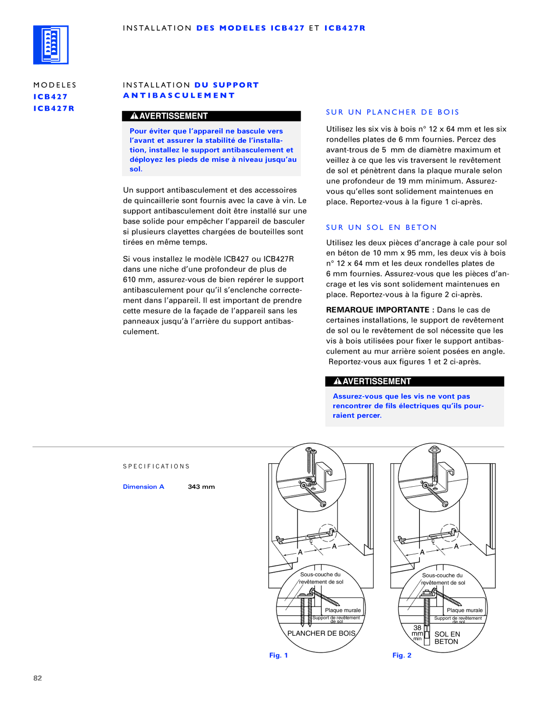 Sub-Zero ICB424FS, ICB430, ICB427R manual Sol En 