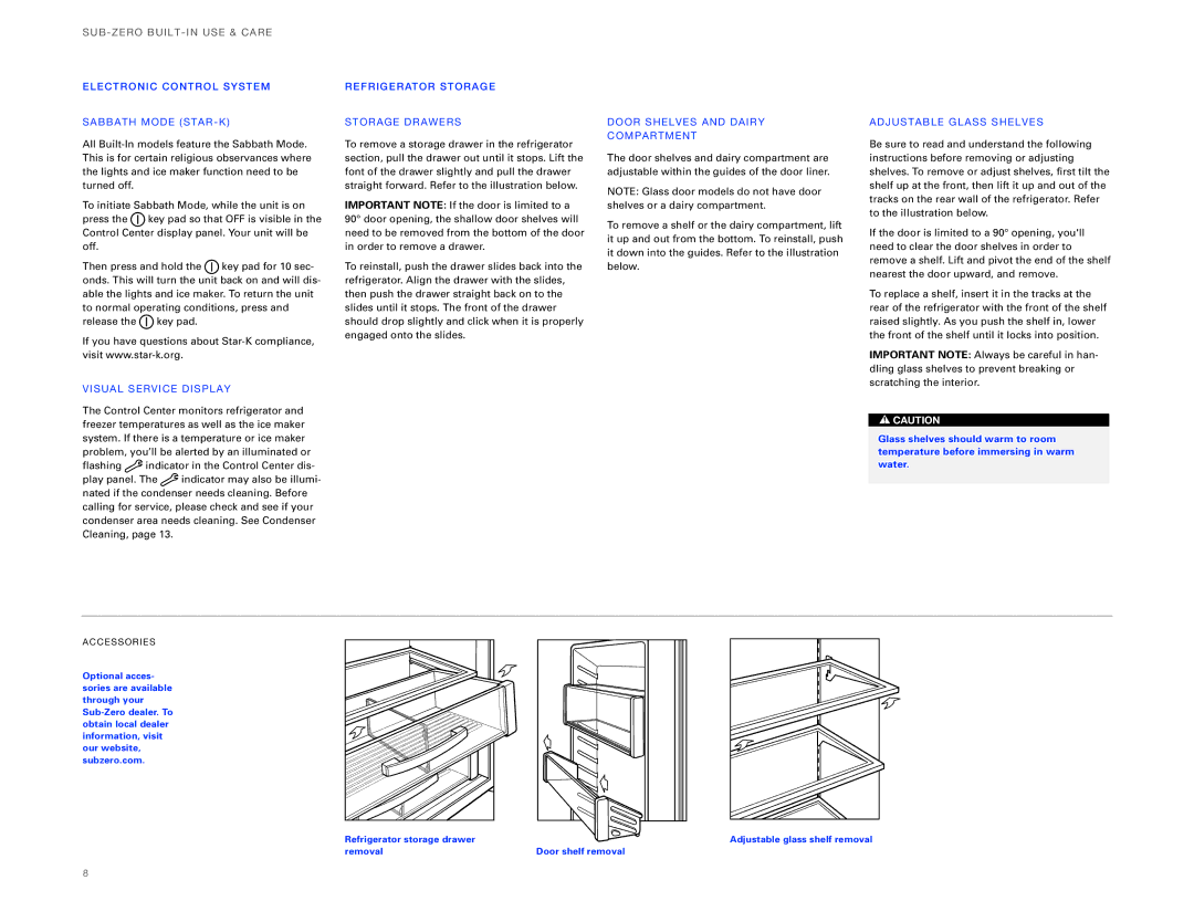 Sub-Zero ICBBI-30UG, ICBBI-36UG manual Elect RO NIC CON TRO L Syst EM SA Bbath Mode ST AR-K, VIS UAL Servic E Display 