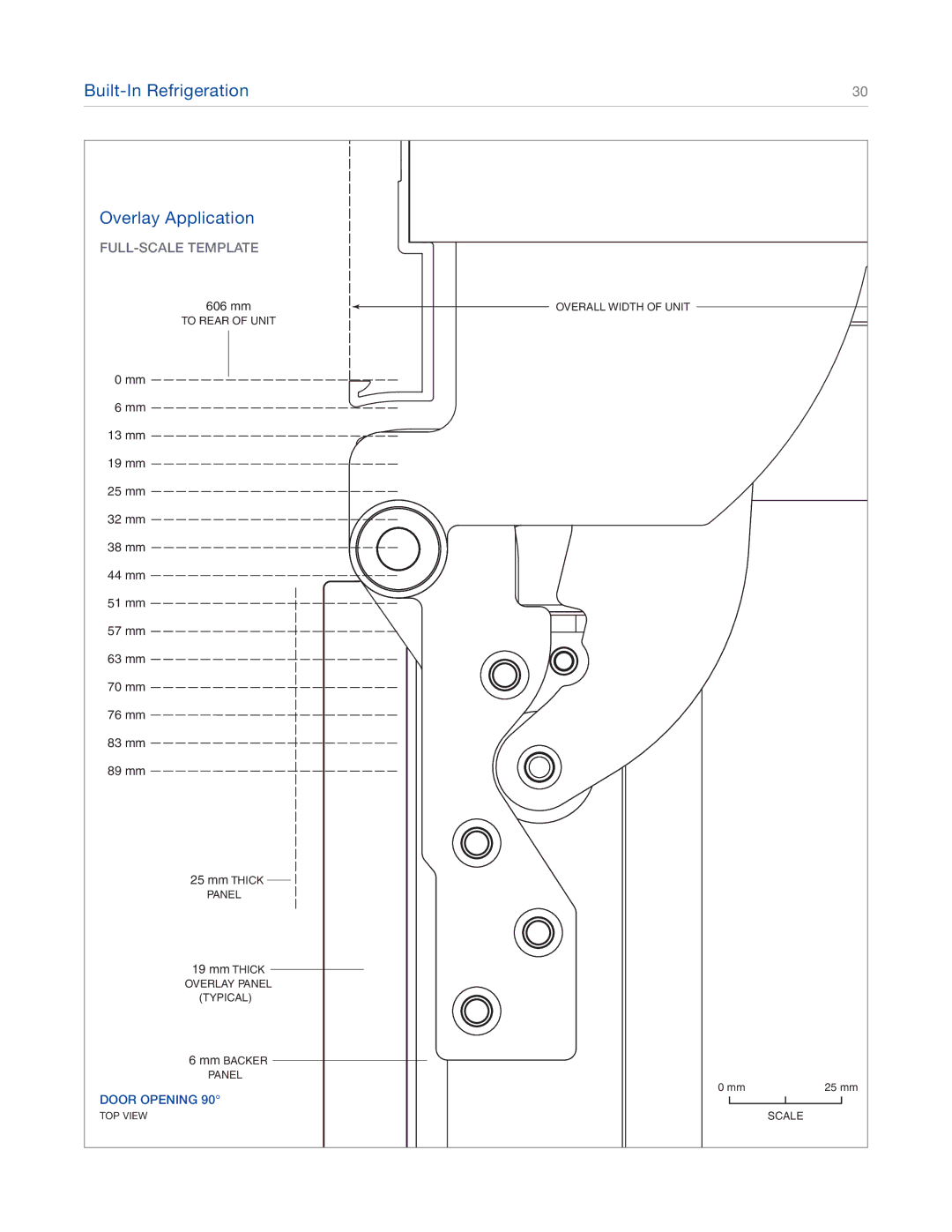 Sub-Zero ICBBI-48SD, ICBBI-42SD, ICBBI-30U, ICBBI-36S, ICBBI-36F, ICBBI-36U Built-In Refrigeration Overlay Application 