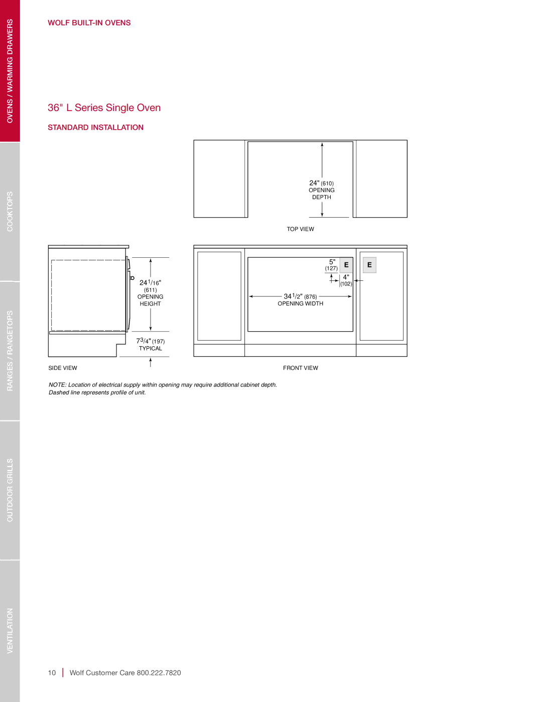 Sub-Zero SO30-2F/S-TH NA, SO30-2U/S-TH SO30TE/S/TH Series Single Oven, Ovens / Warming Drawers Cooktops Ranges / Rangetops 