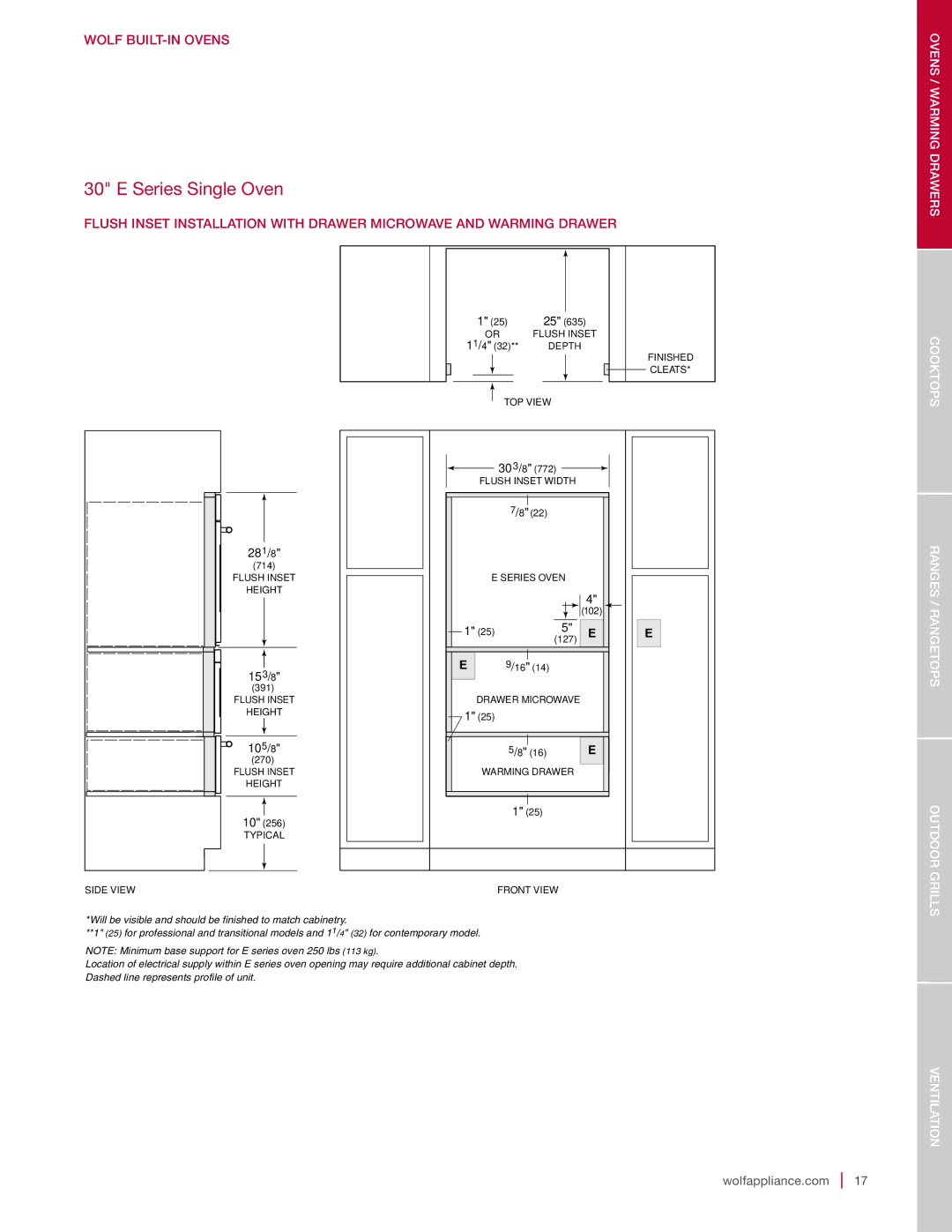 Sub-Zero DO30-2F/S-TH NA, SO30-2F/S-TH NA Ovens / Warming Drawers Cooktops, Ranges / Rangetops Outdoor, Grills Ventilation 