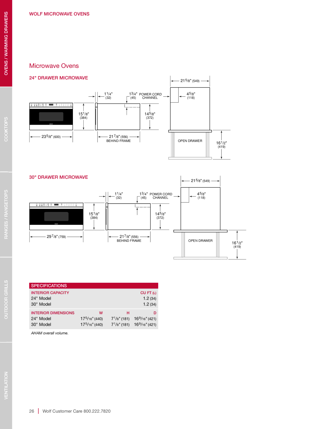 Sub-Zero SO30-2F/S-TH NA, SO30-2U/S-TH SO30TE/S/TH, DO30-2F/S-TH NA manual Outdoor Grills Ventilation Specifications 