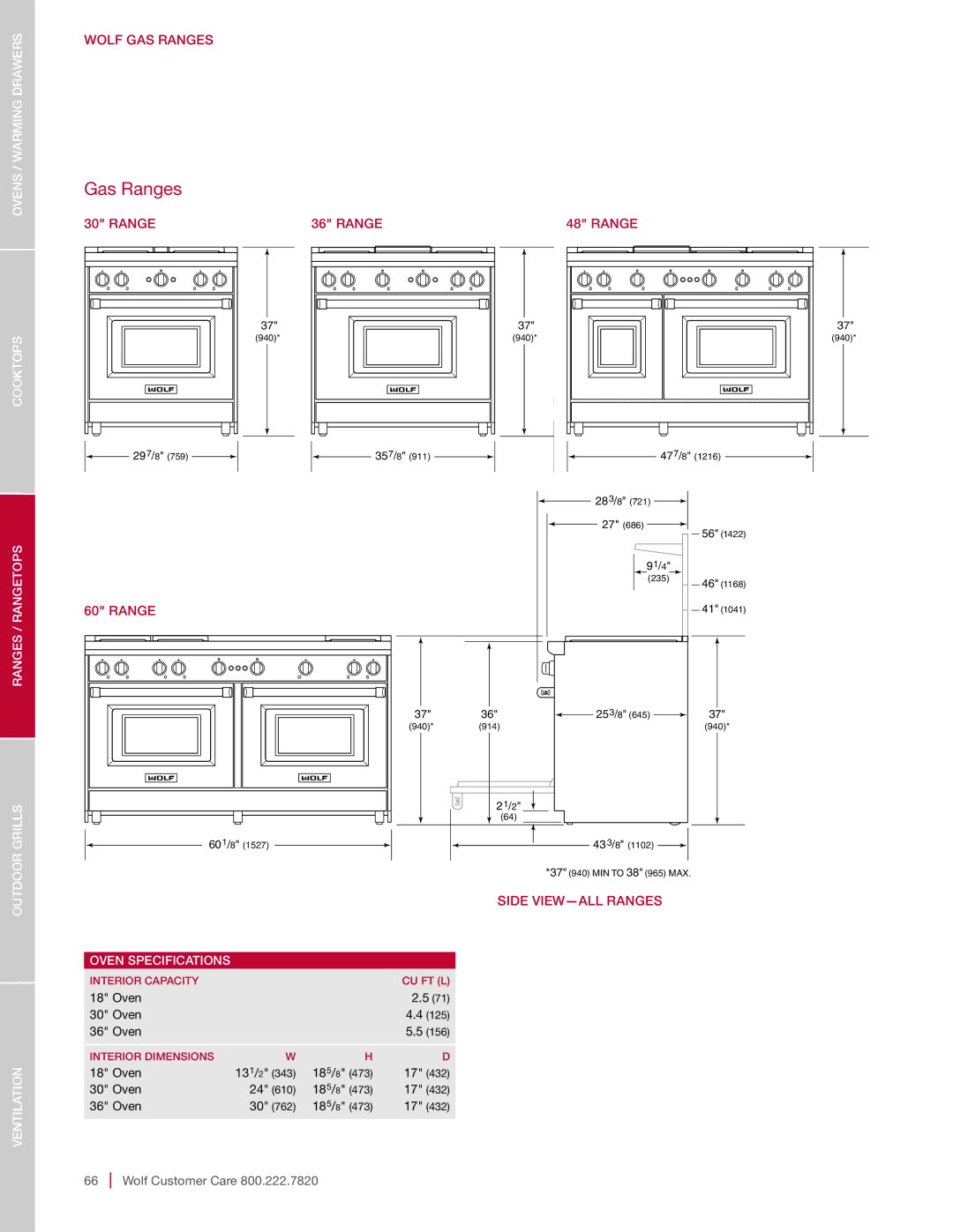 Sub-Zero SO30-2F/S-TH NA, SO30-2U/S-TH SO30TE/S/TH, DO30-2F/S-TH NA, SO30-2F/S-PH SO30PE/S/PH manual Oven 13 1/ 2 18 5/ 8 