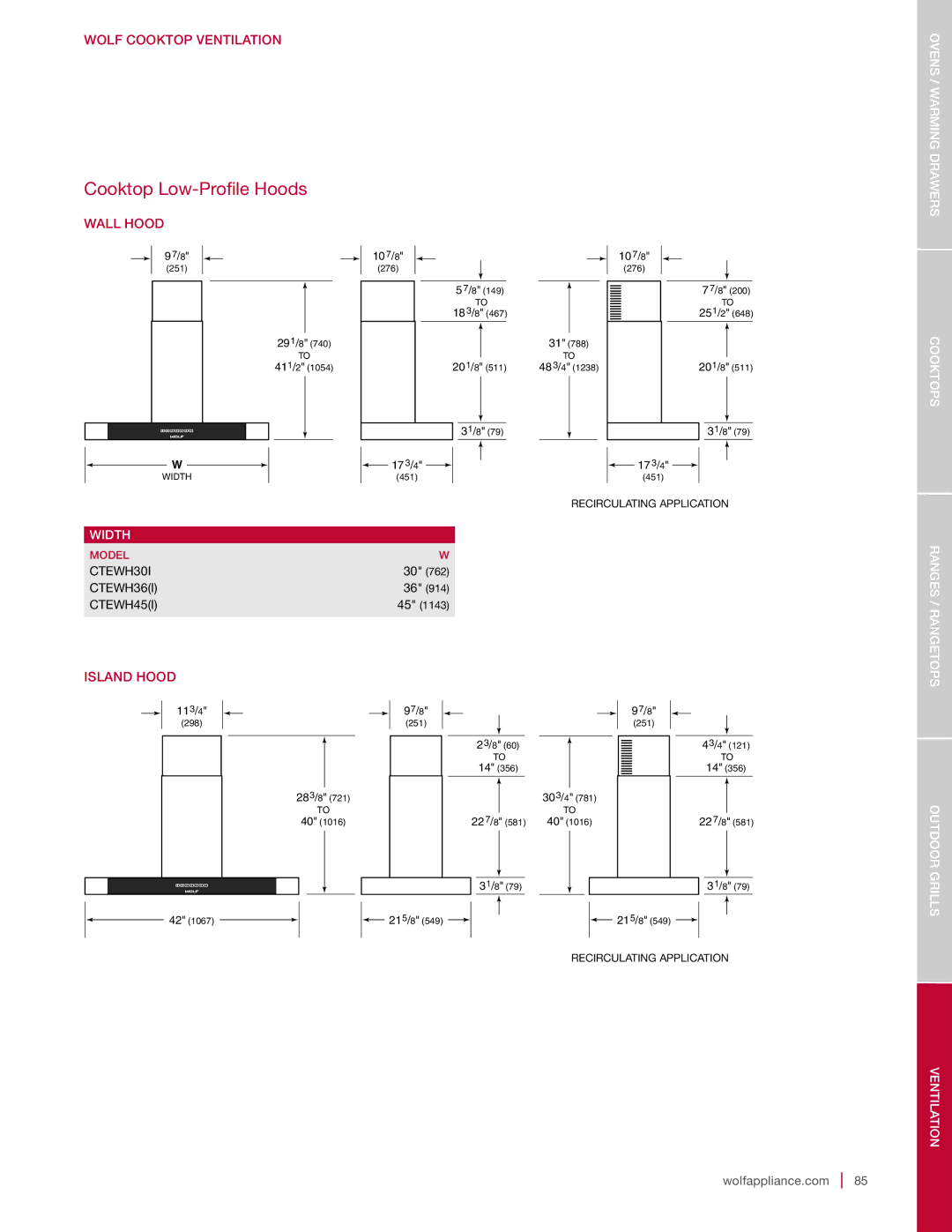 Sub-Zero DO30-2F/S-PH DO30PE/S/PH, SO30-2U/S-TH SO30TE/S/TH, DO30-2F/S-TH NA, SO30-2F/S-TH NA CTEWH30I CTEWH36I CTEWH45I 