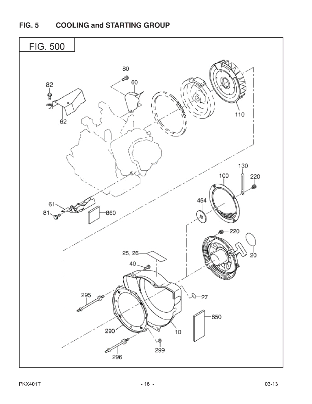 Subaru PKX401T manual Cooling and Starting Group 