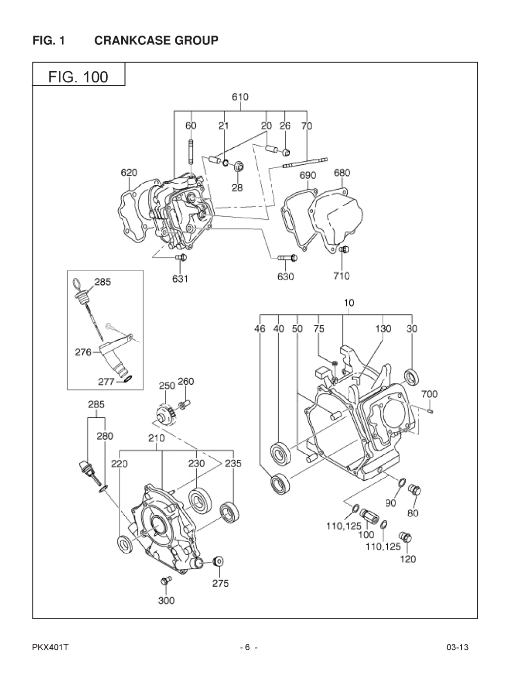 Subaru PKX401T manual Crankcase Group 