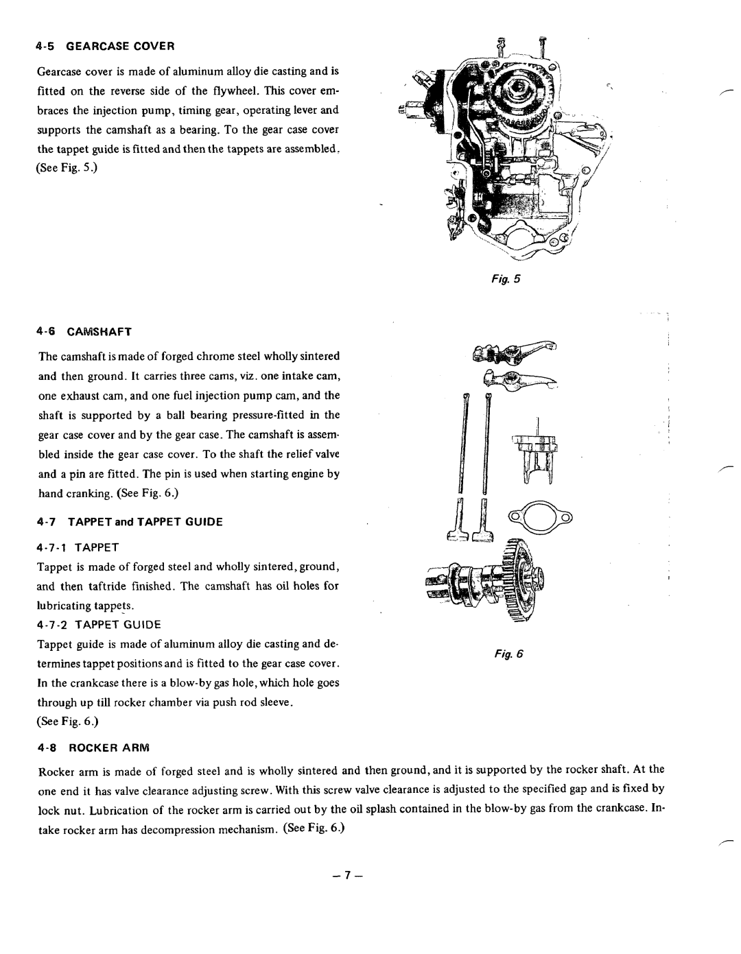 Subaru Robin Power Products DY41, DY35, DY30 manual 8ROCKER ARM, Tappet 